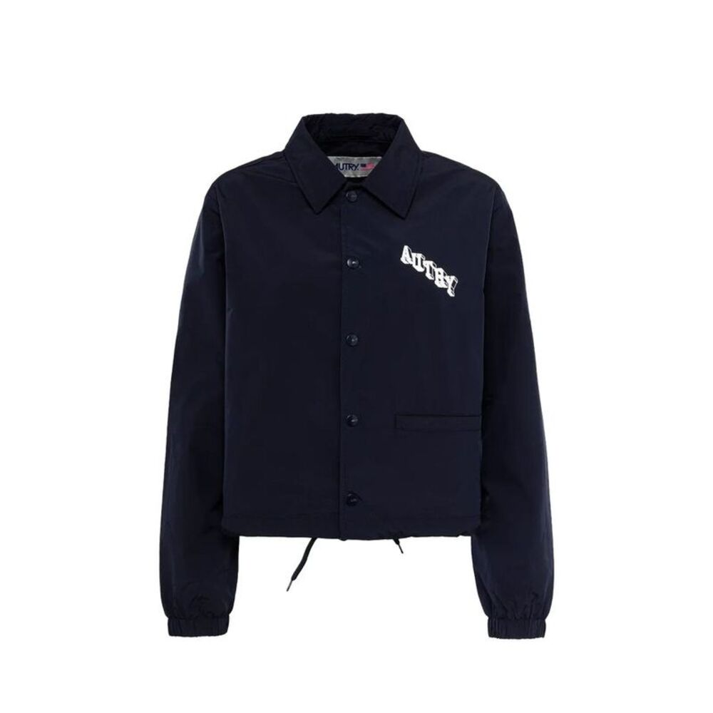 Autry Blue Polyester Full-Length Women's Jacket
